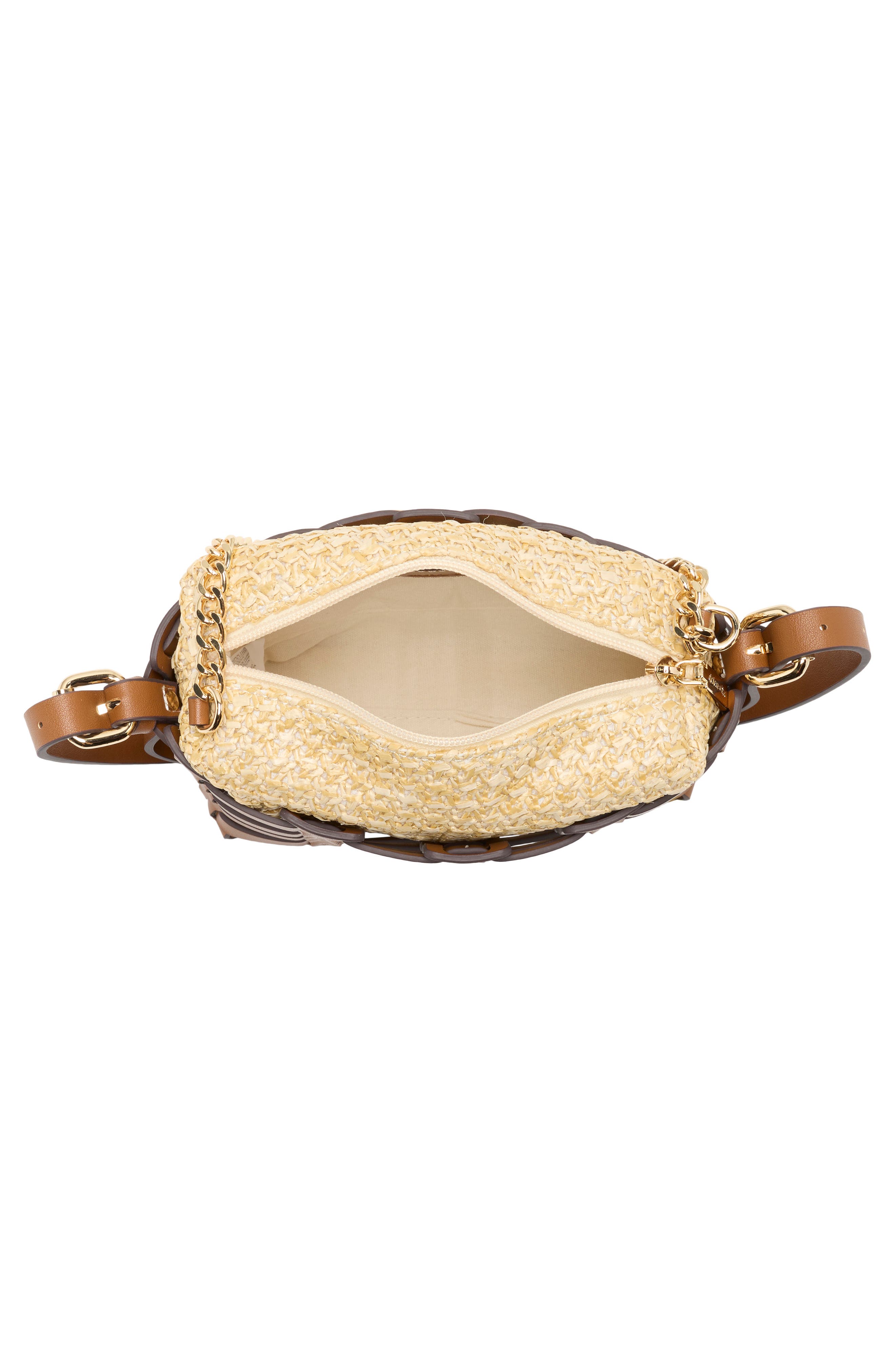 Dolce Vita Cassis Faux Leather Crossbody Bag, Alternate, color, Saddle