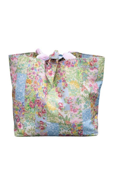Garden Collage Patchwork Market Tote Bag