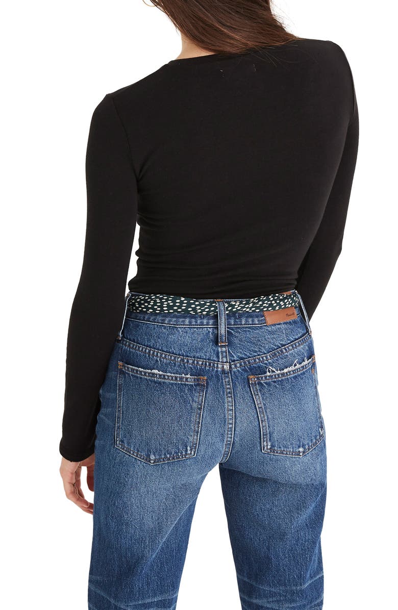 Madewell Crewneck Bodysuit, Alternate, color, 