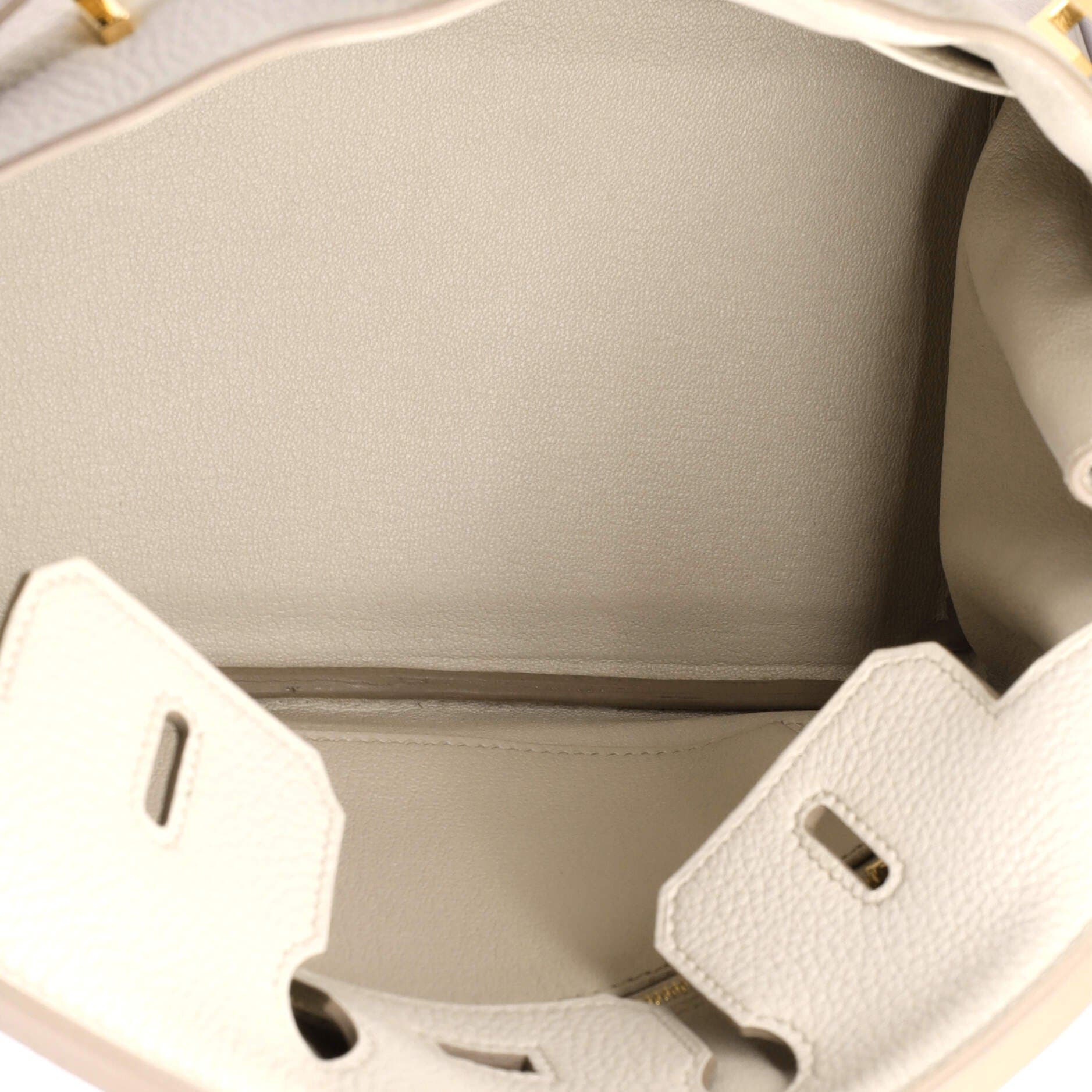 Pre-Owned Hermes Birkin Handbag Light Togo with Gold Hardware 25, Alternate, color, 