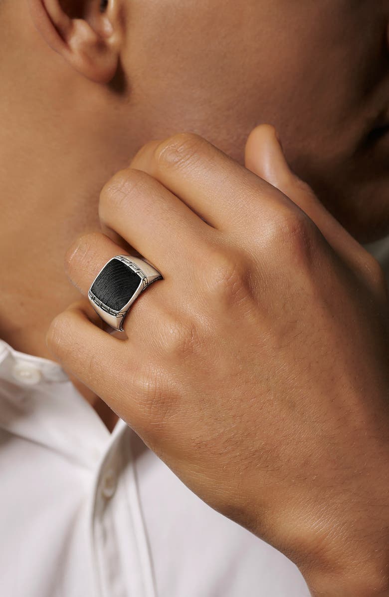 John Hardy Classic Chain Signet Ring, Alternate, color, 
