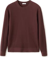 MANGO Fine Rib Cotton Blend Sweater