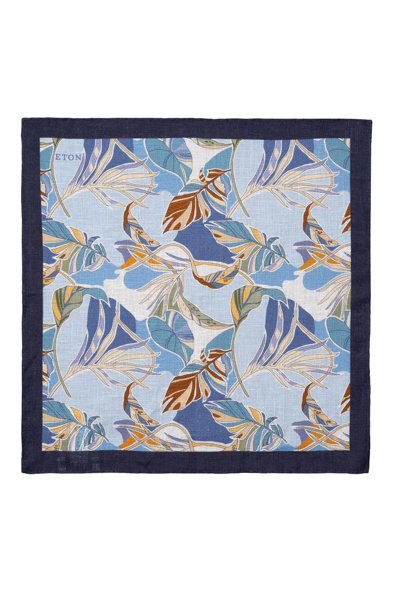 Tropical Linen Pocket Square, Alternate, color, LIGHT BLUE