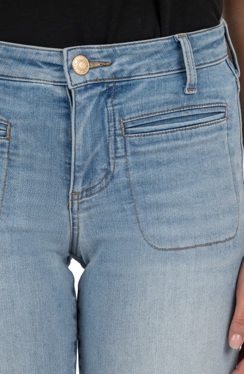 Kut From The Kloth Amy Welt Pocket Low Rise Crop Slim Straight Leg Jeans