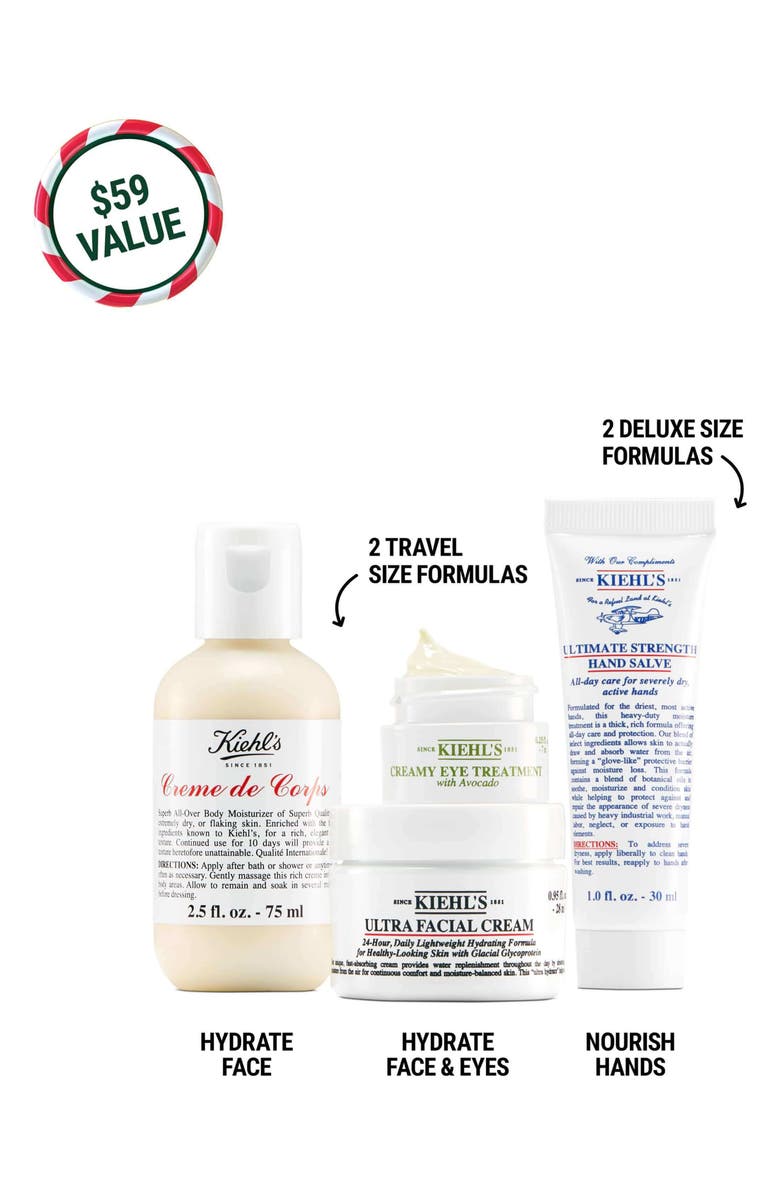 Kiehl's Since 1851 Head-to-Toe Hydrators Set USD $59 Value, Alternate, color, 