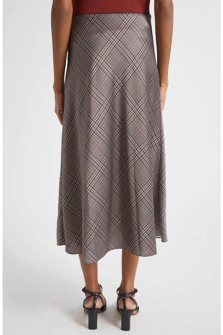 Pressed Plaid Satin Slip Skirt, Alternate, color, MULTI PLAID