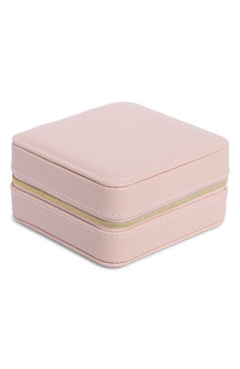 Nordstrom Square Zip Jewelry Box In Pink