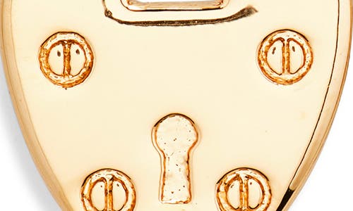 Allsaints Heart Lock Stud Earrings