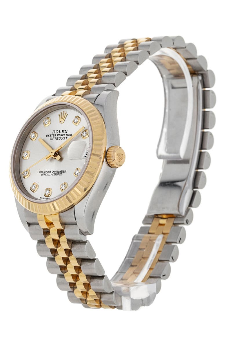 Watchfinder & Co. Rolex Preowned Datejust Lady Automatic Bracelet Watch, 31mm, Alternate, color, 