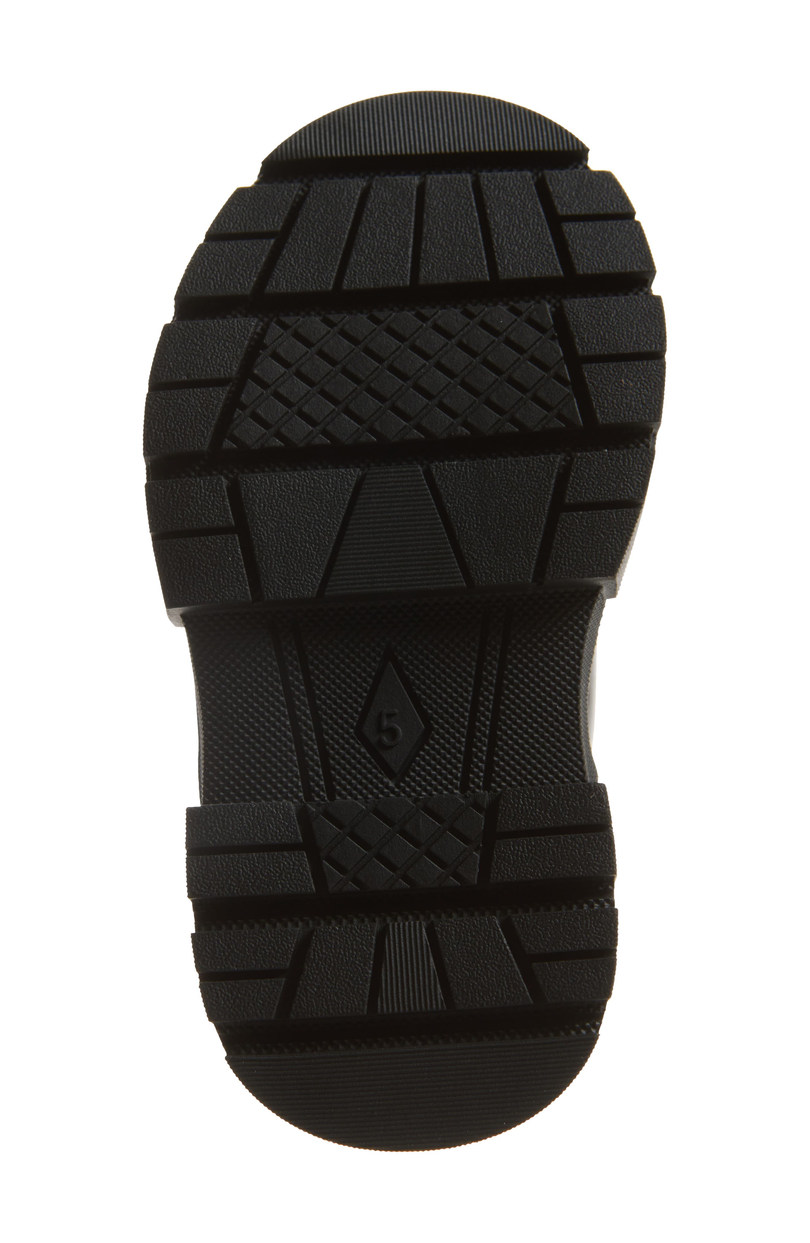 Kids' Estella Heart T-Strap Flat, Alternate, color, BLACK