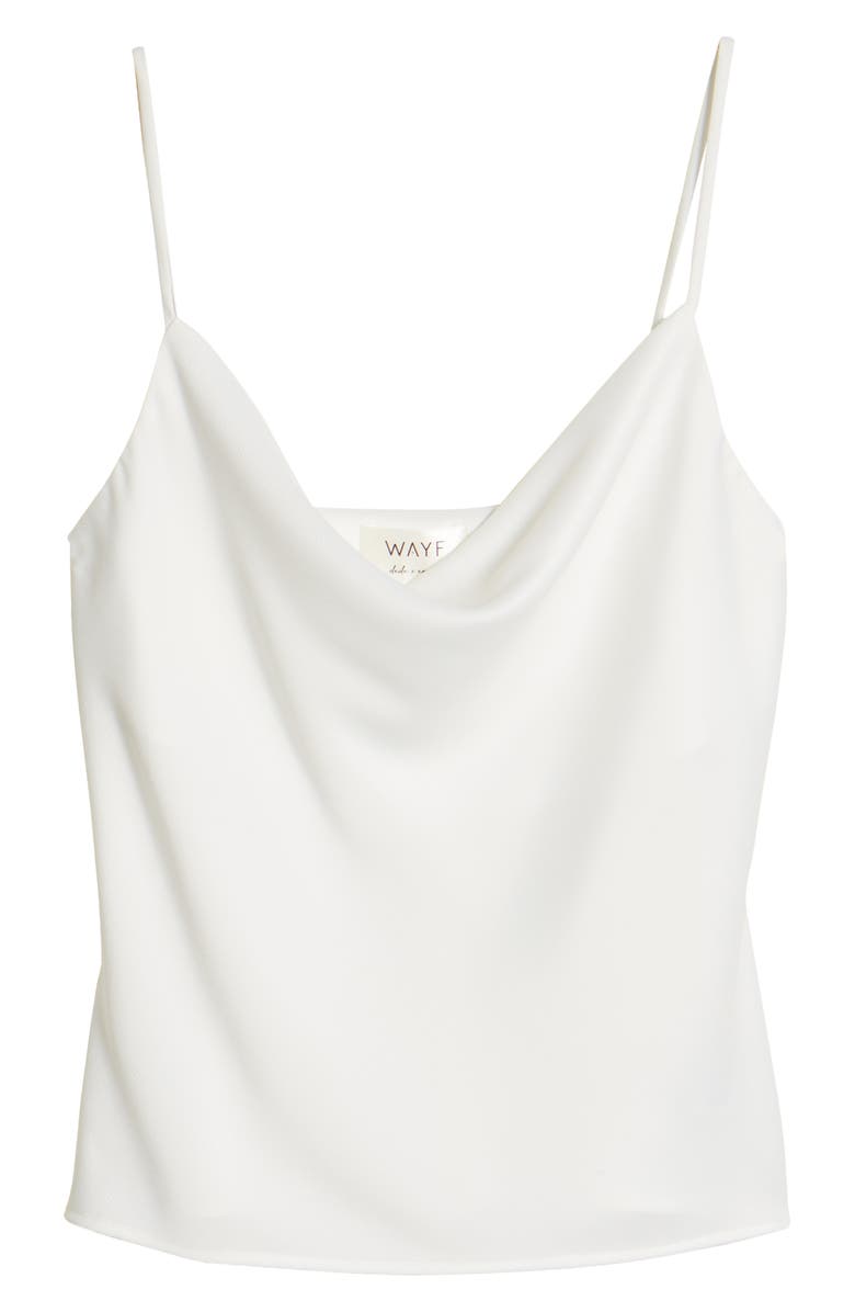 WAYF x BFF Courtney Cowl Neck Camisole Top, Alternate, color, Ivory