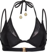 Kulani Kinis Layered Mesh Underwire Bikini Top