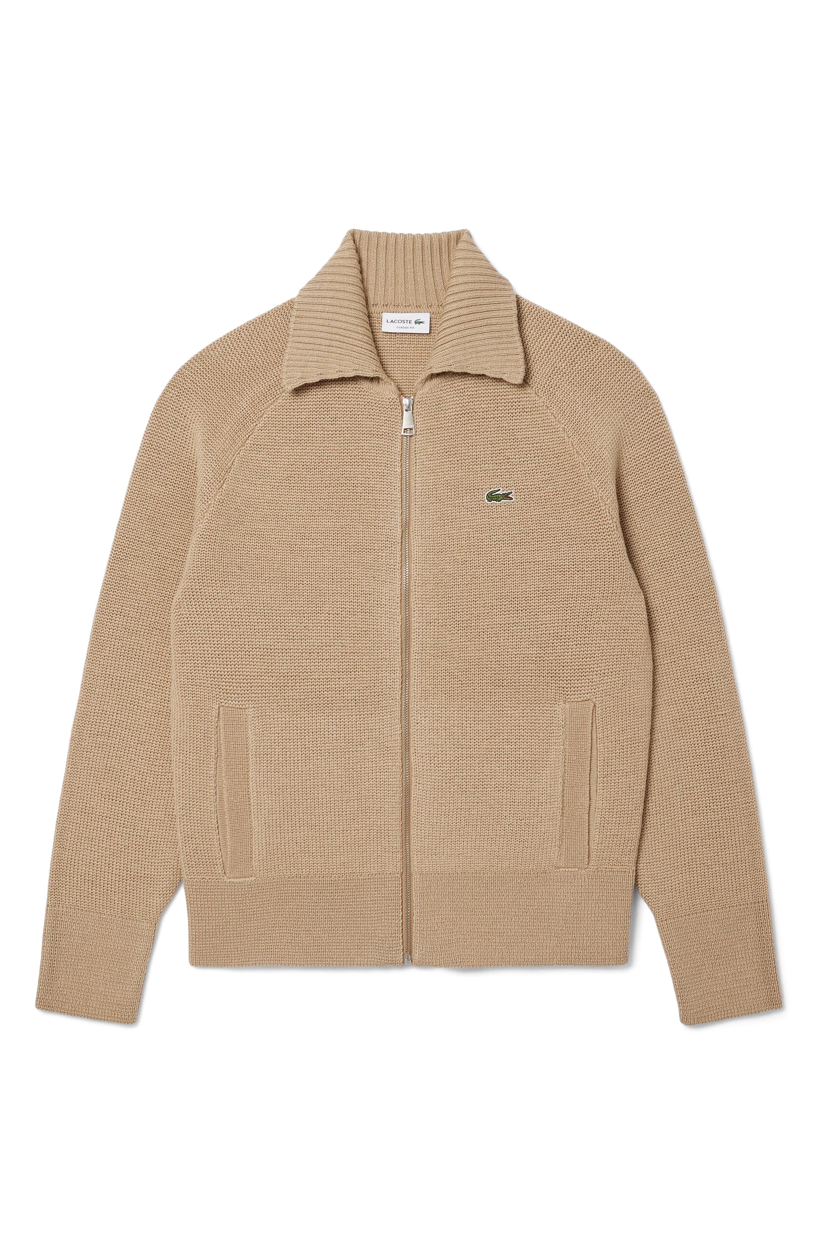Wool Zip Cardigan
