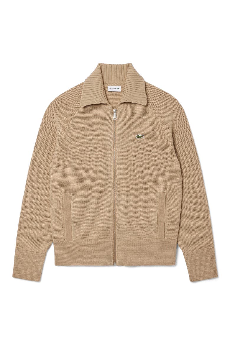 Wool Zip Cardigan, Main, color, VIENNESE