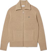 Lacoste Wool Zip Cardigan