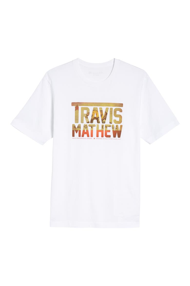 Travis Mathew Cali Bear TM T-Shirt, Alternate, color, WHITE