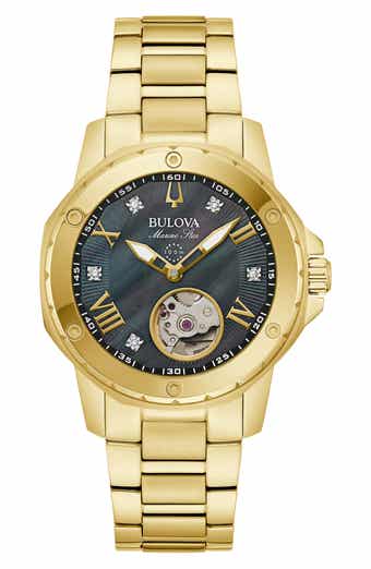 BULOVA Marine Star Bracelet Watch, 35mm