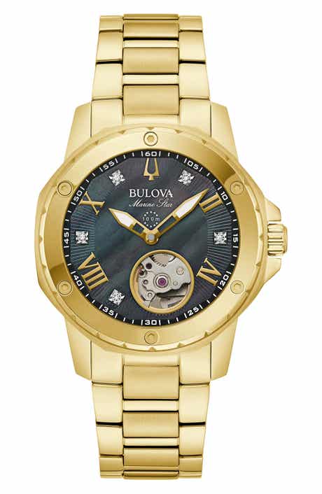 BULOVA Marine Star Bracelet Watch, 35mm