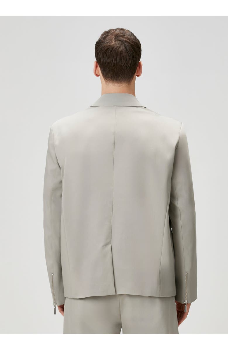 PCFG Cotton Zip Detail Woven Blazer, Alternate, color, Beige