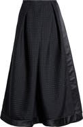 Emporio Armani Pleated Jacquard Midi Skirt