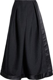 Emporio Armani Pleated Jacquard Midi Skirt