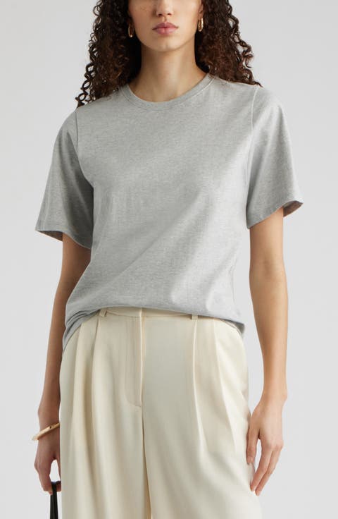 Relaxed Fit Pima Cotton Crewneck T-Shirt