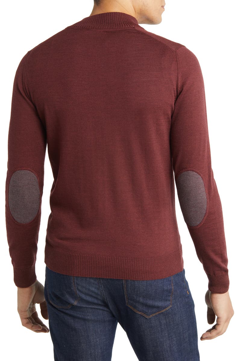 Emanuel Berg Merino Wool Half Zip Sweater, Alternate, color, 