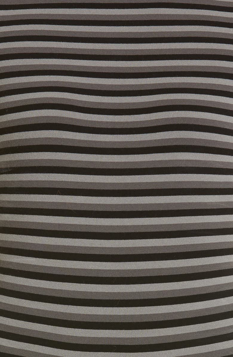 Michael Kors Stripe Crewneck Bodysuit, Alternate, color, 