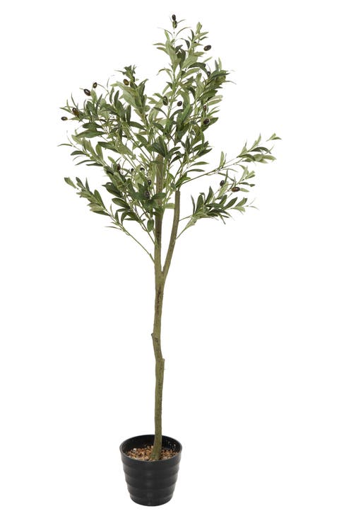 Green Faux Foliage Artificial Olive Tree
