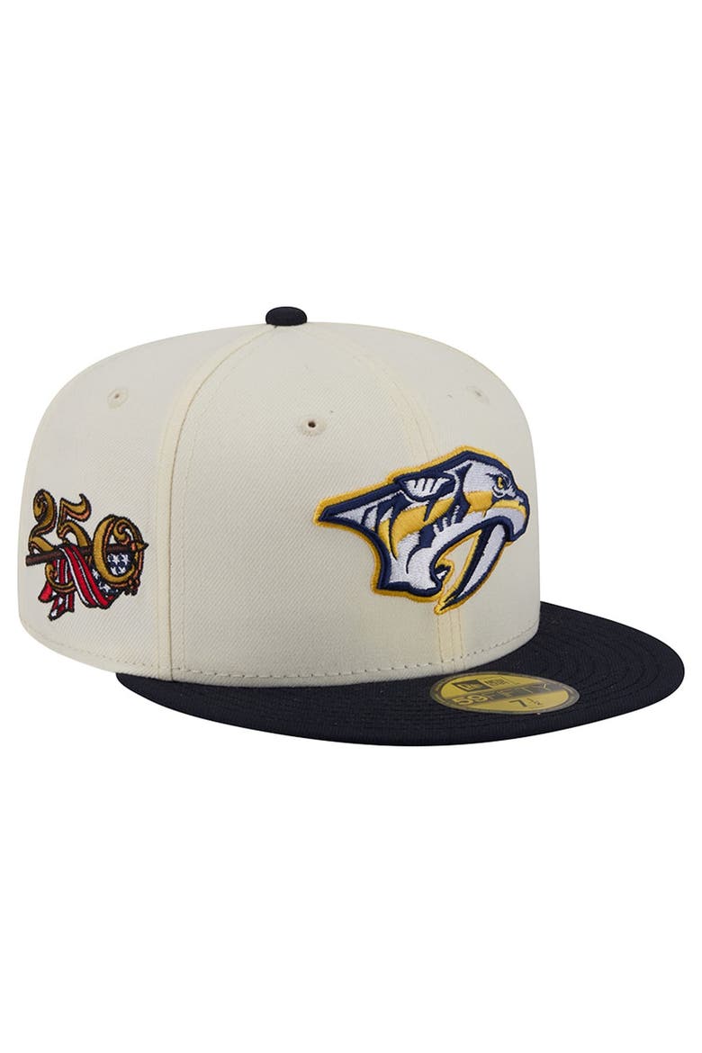 Men's New Era  Cream Nashville Predators America's 250th Two-Tone 59FIFTY Fitted Hat, Main, color, Cream