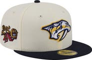 New Era Men's New Era Cream Nashville Predators America's 250th Two-Tone 59FIFTY Fitted Hat