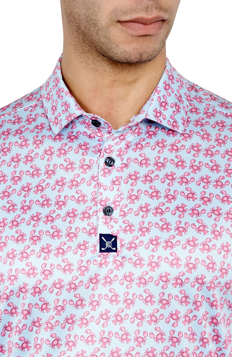 CONSTRUCT Lobster Golf Polo Shirt, Alternate, color,