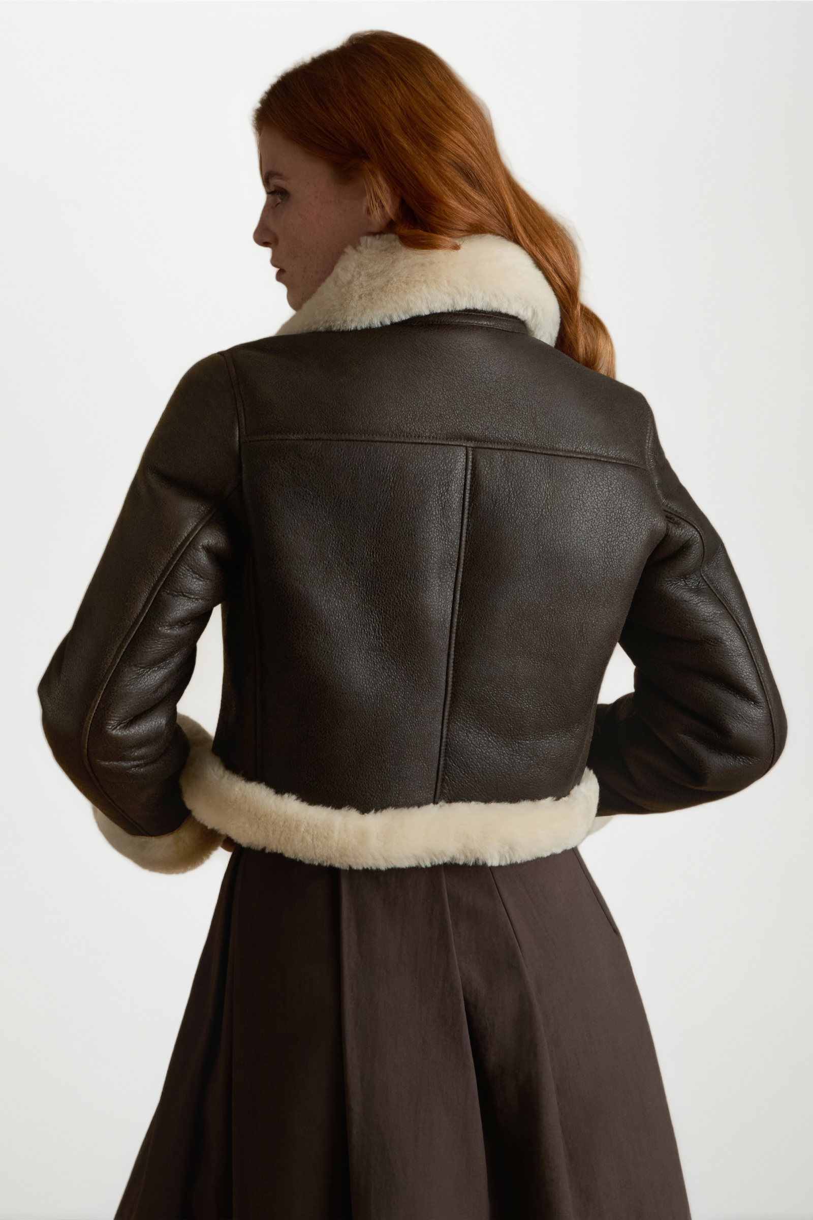 Sienna Leather Shearling Jacket - image 2