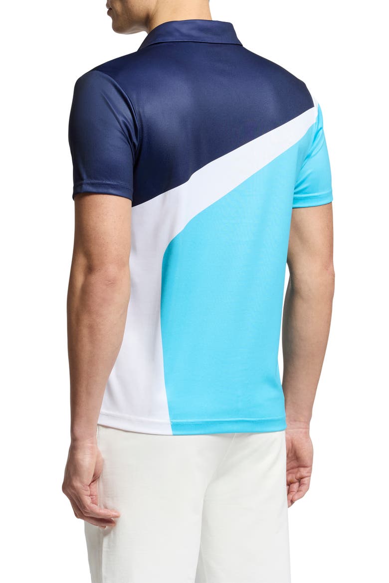 Ray Colorblock Sport Polo, Alternate, color, BACHELOR BUTTON