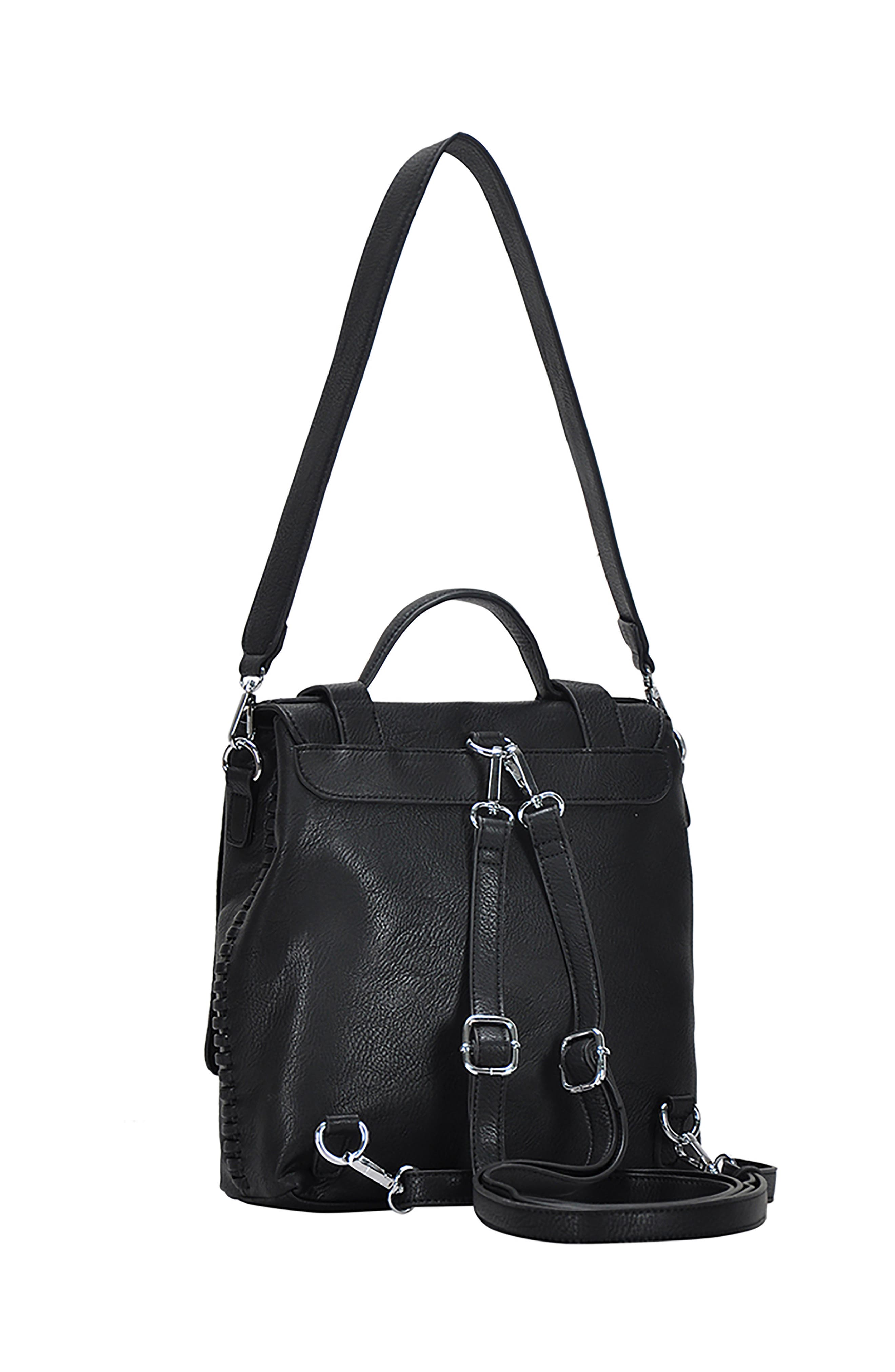 Antik Kraft Convertible Faux Leather Messenger Bag, Alternate, color, 