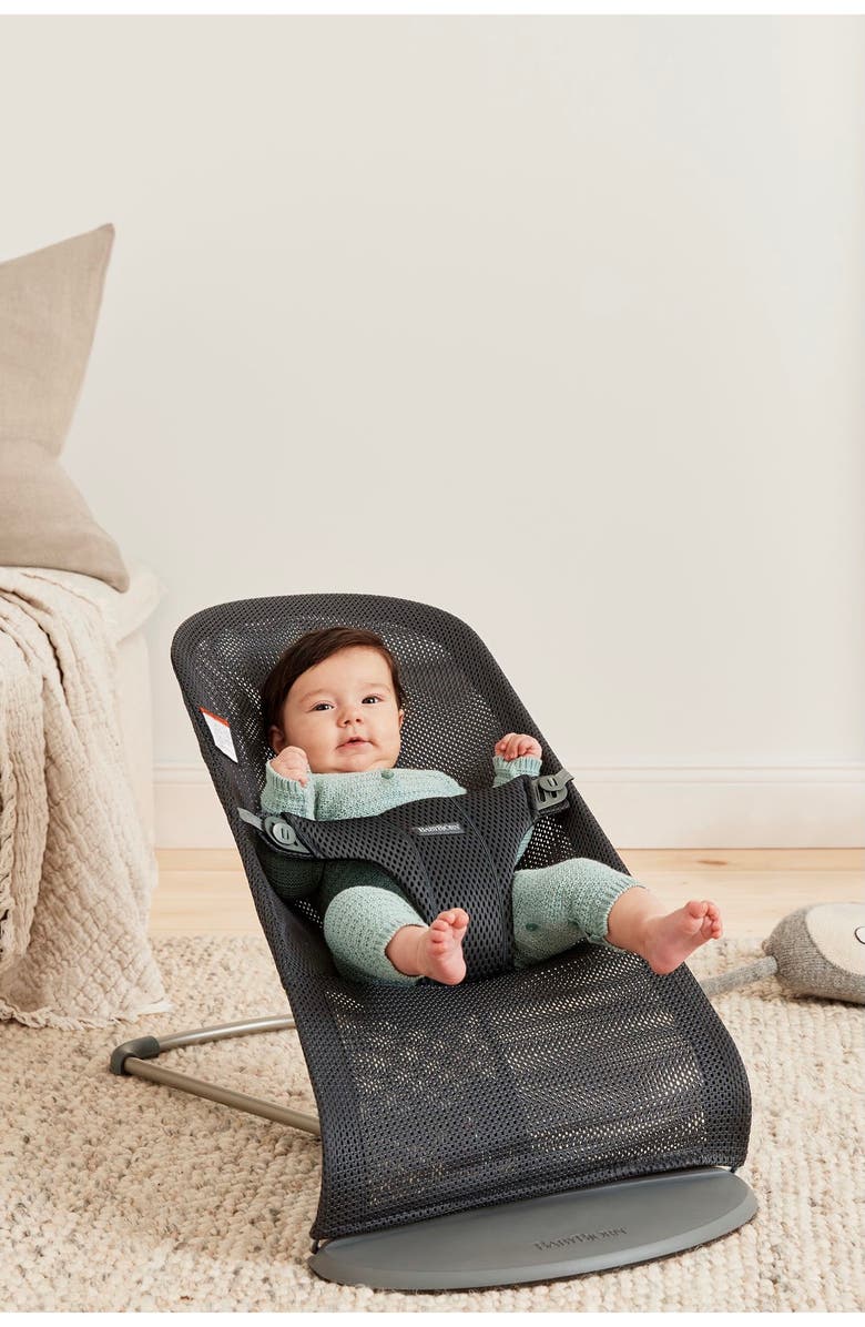 BabyBjörn Bouncer Bliss Convertible Quilted Baby Bouncer, Alternate, color, Anthracite