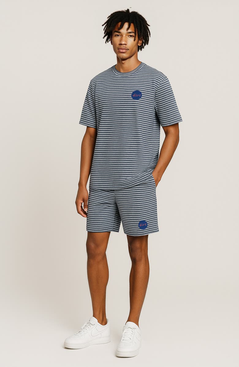 D.RT Vacay Stripe Drawstring Shorts, Alternate, color, Blue/ White