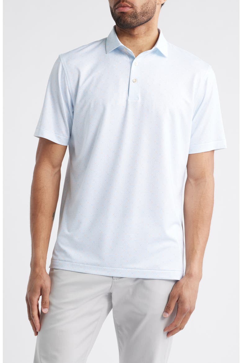 Castellina Performance Jersey Polo, Main, color, WHITE