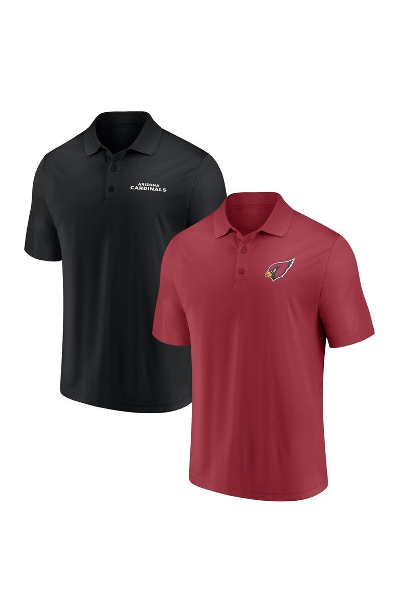 FANATICS Men's Fanatics Branded Cardinal/Black Arizona Cardinals Dueling Two-Pack Polo Set, Main, color, Cardinal