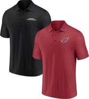 FANATICS Men's Fanatics Branded Cardinal/Black Arizona Cardinals Dueling Two-Pack Polo Set