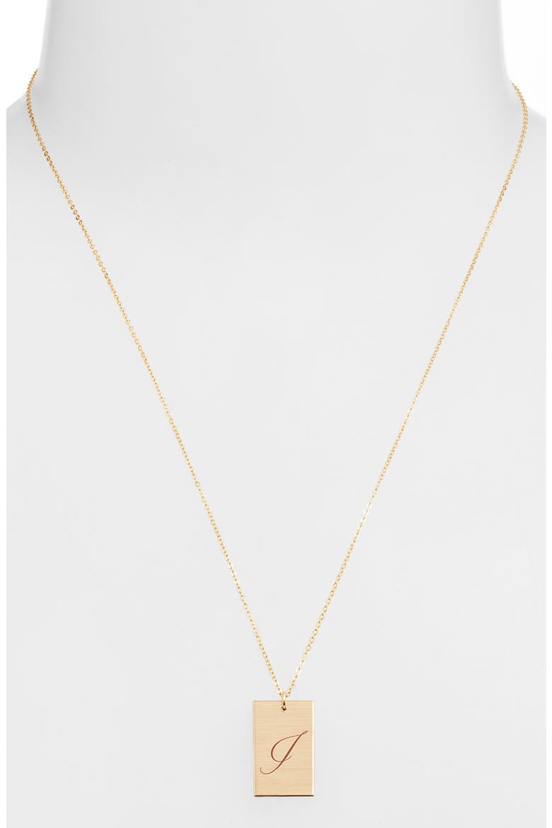 Stella Initial Pendant Necklace, Alternate, color, GOLD / I