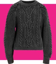 Free People Frankie Cable Cotton Sweater