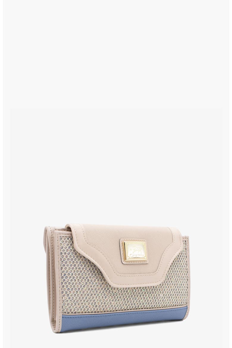 Radiance Wallet 205, Alternate, color, Light Blue / Beige