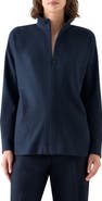 Akris punto Wool Jersey Half Zip Sweatshirt