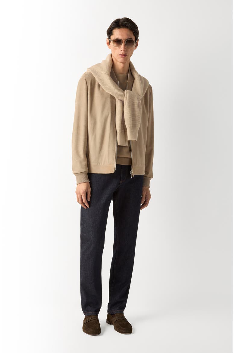Cashmere & Silk Crewneck Sweater, Alternate, color, LIGHT TAUPE
