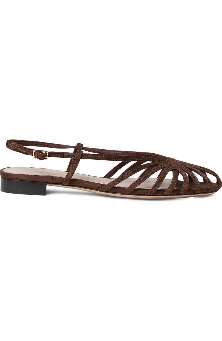 Loeffler Randall Devon Lattice Slingback Sandal, Alternate, color, Chocolate