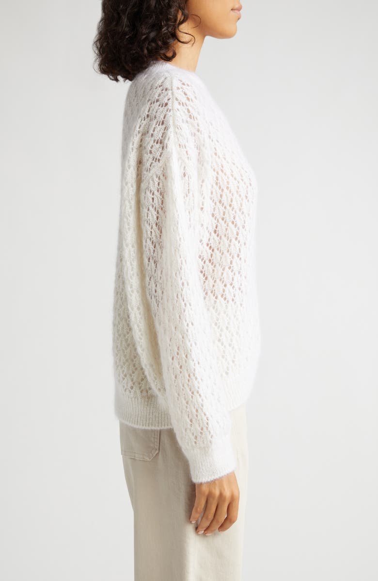 Eleventy Open Stitch Mohair & Silk Sweater, Alternate, color, 