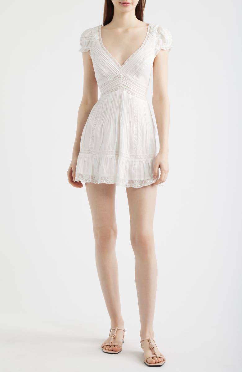 LoveShackFancy Edena Dress, Main, color, White