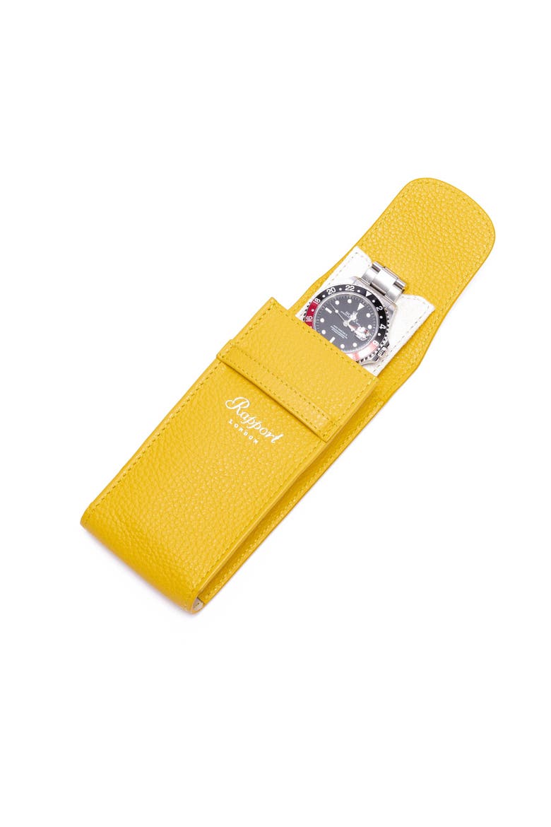 PORTOBELLO WATCH POUCH, Main, color, Yellow