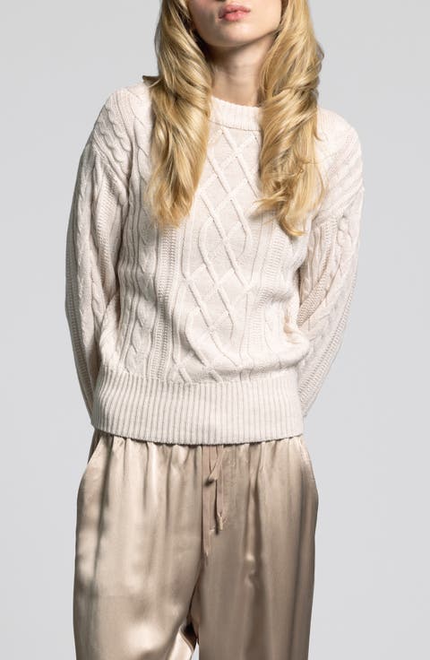 Women's Ivory Cable Knit & Fair Isle Sweaters | Nordstrom
